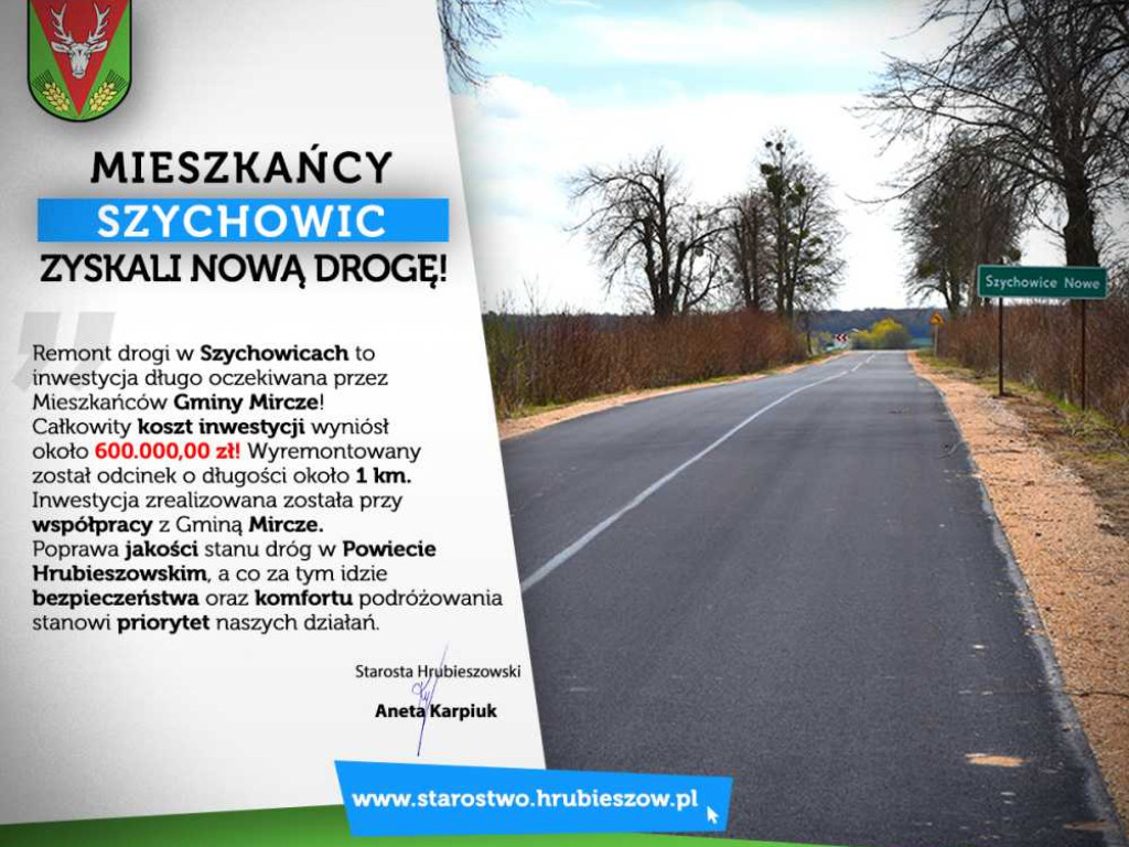 Gmina Mircze: Remont drogi w Szychowicach (ZDJĘCIA)