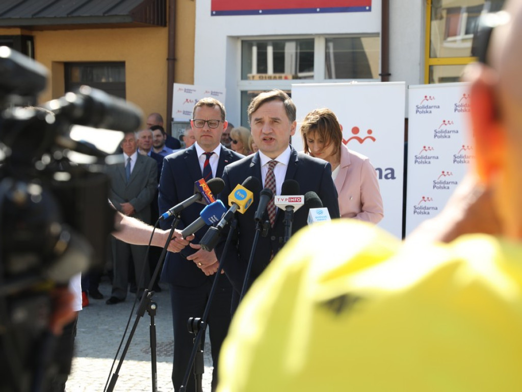 Minister sprawiedliwości Zbigniew Ziobro w Hrubieszowie (ZDJĘCIA)