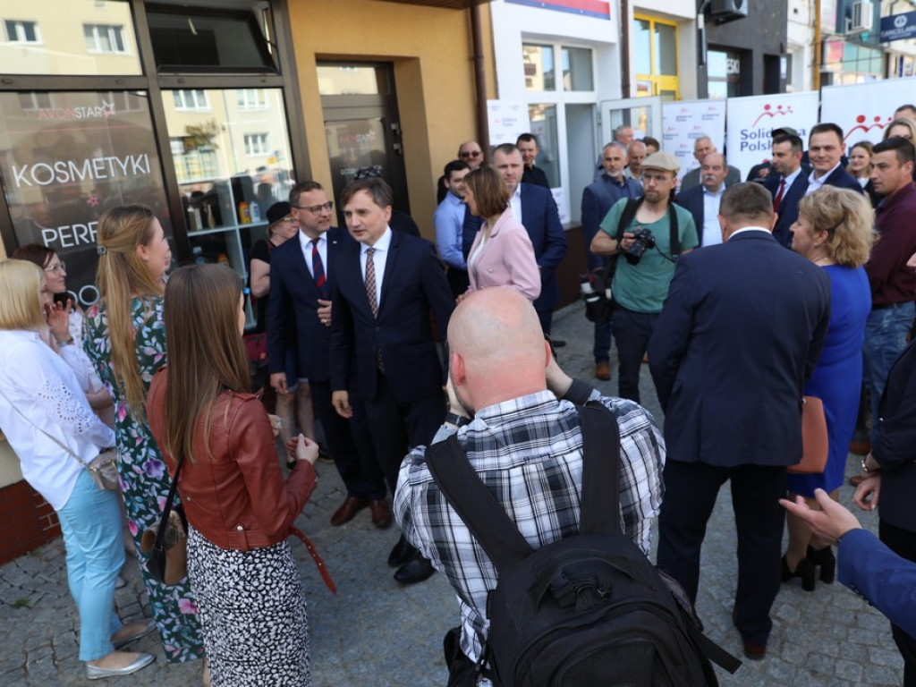 Minister sprawiedliwości Zbigniew Ziobro w Hrubieszowie (ZDJĘCIA)