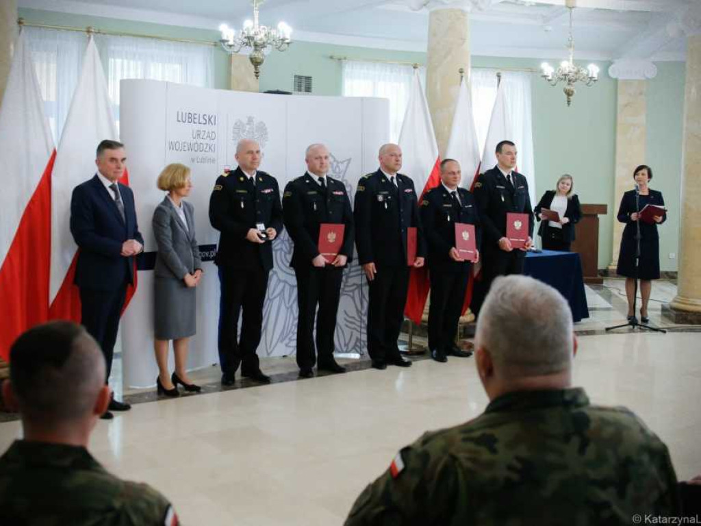 Hrubieszowskie służby mundurowe docenione i wyróżnione (ZDJĘCIA)