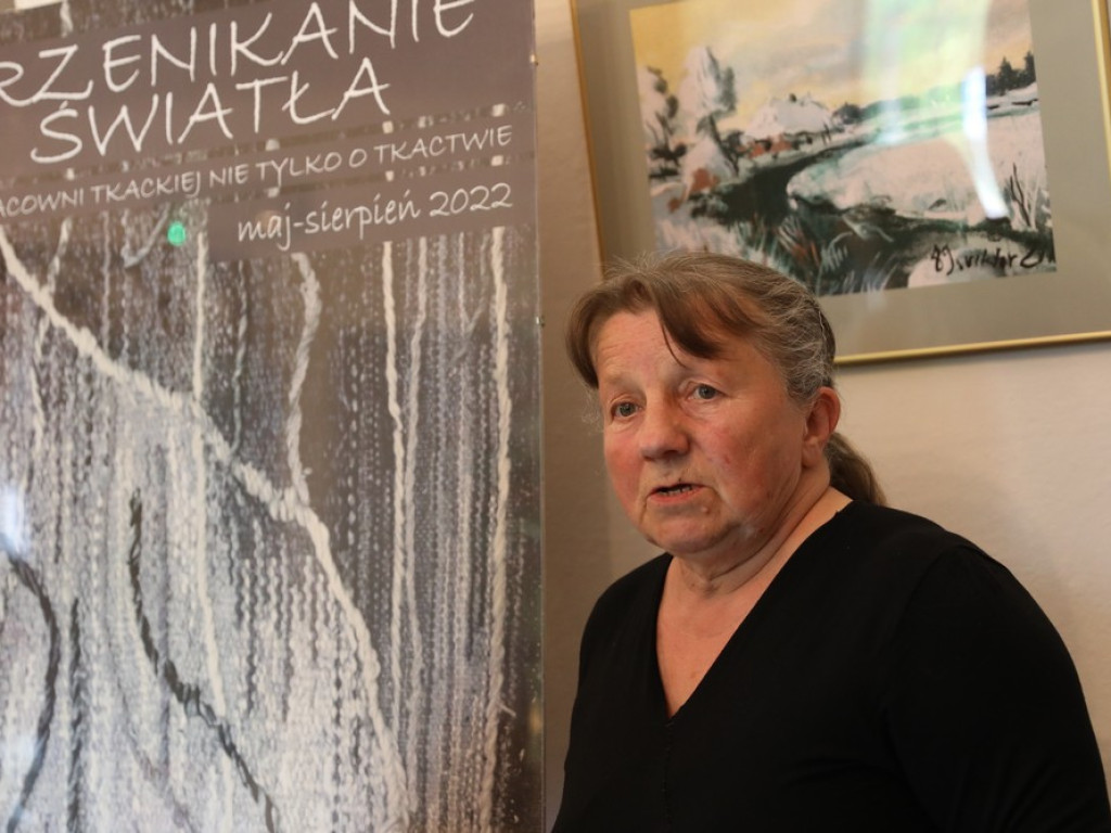 Hrubieszów: Przenikanie światła - wernisaż wystawy tkactwa Magdaleny Sielickiej (ZDJĘCIA)