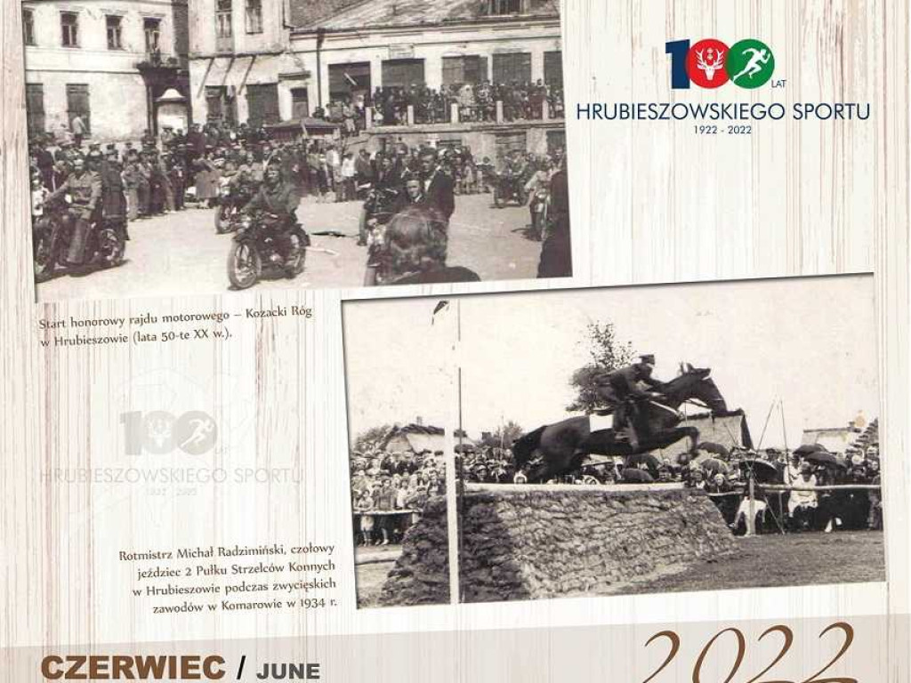 100 lat hrubieszowskiego sportu - Kalendarz sportowy - Czerwiec 2022