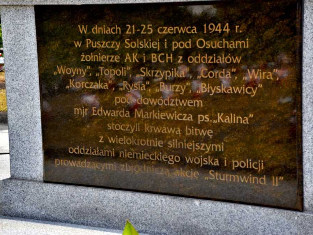 78. rocznica bitwy partyzanckiej pod Osuchami. Mszę odprawił i wygłosił homilię ks. Andrej Puzon [ZDJĘCIA]