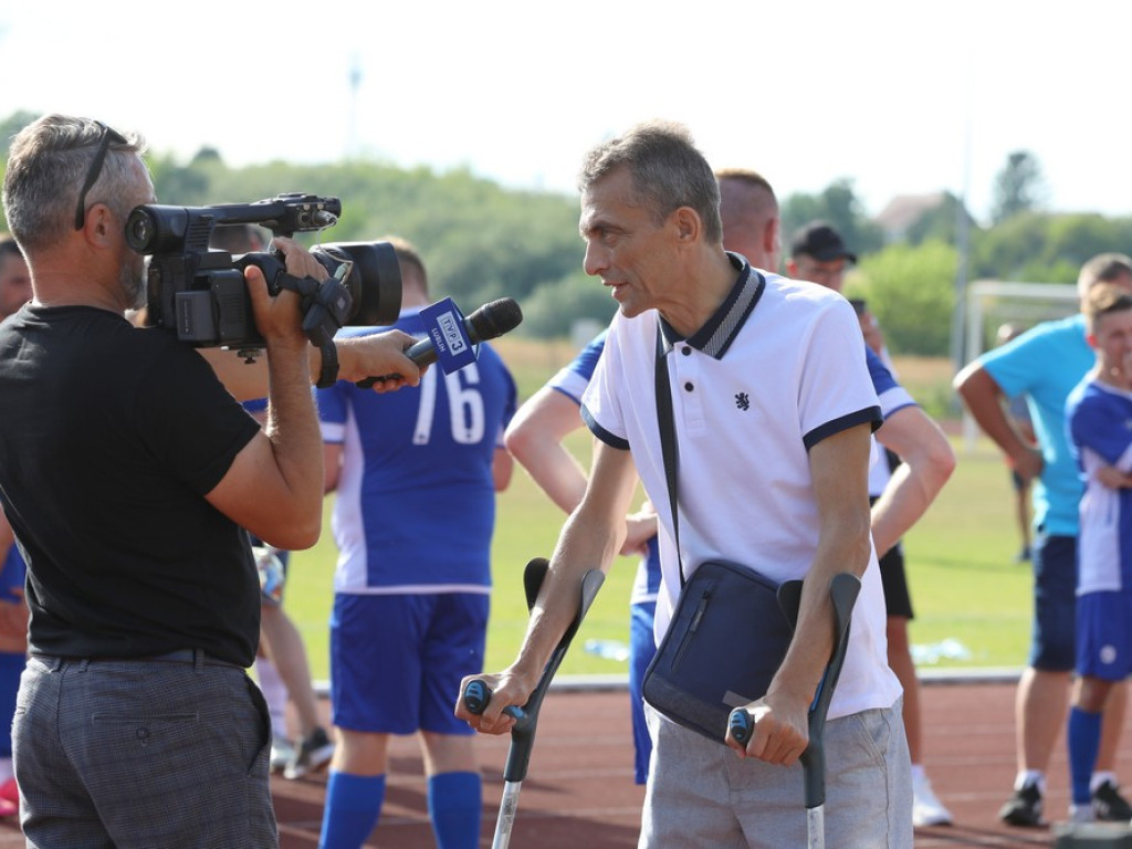 Mecz Unia Hrubieszów - Reprezentacja TVP [ZDJĘCIA]