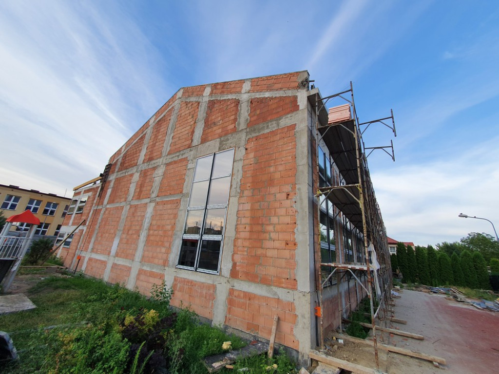 Hrubieszów: Budowa sali gimnastycznej przy Jedynce (ZDJĘCIA)