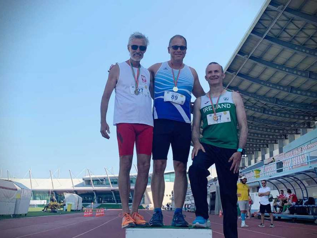 Trzy medale Krzysztofa Gidzińskiego na Mistrzostwach Świata Medyków w lekkiej atletyce! [ZDJĘCIA]