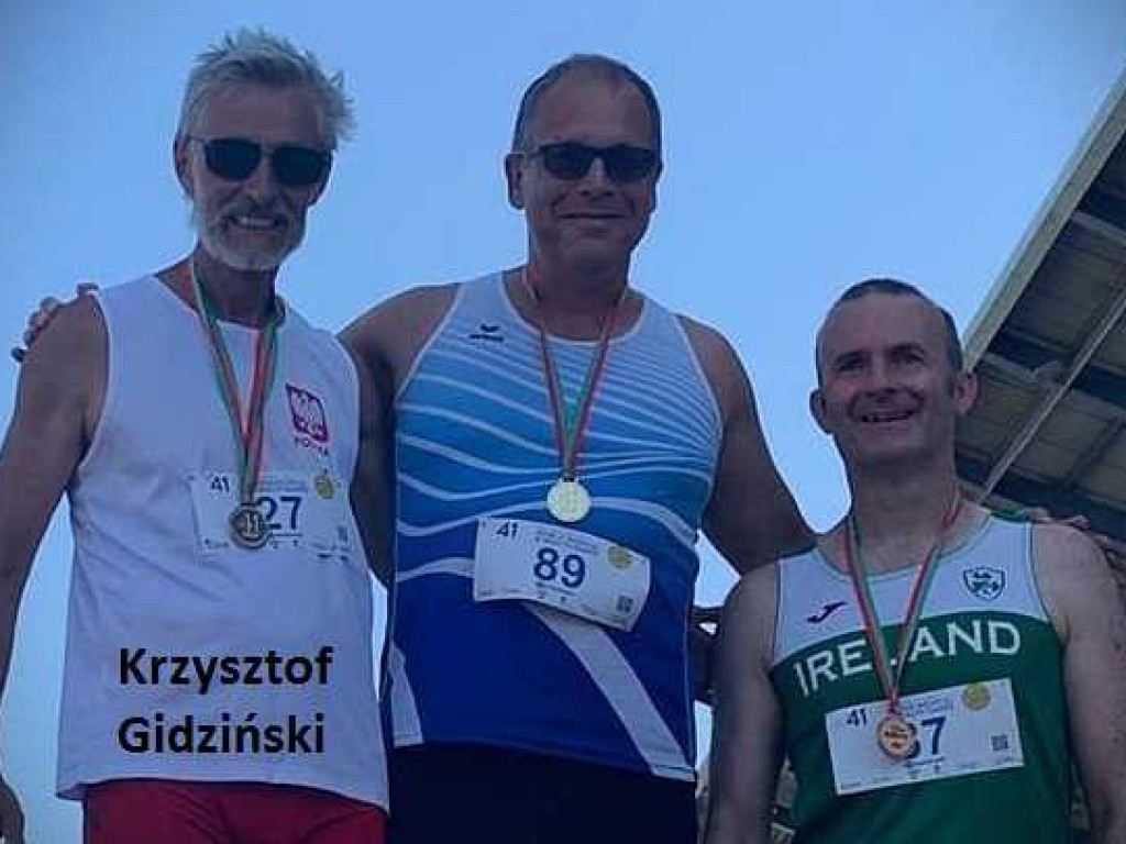 Trzy medale Krzysztofa Gidzińskiego na Mistrzostwach Świata Medyków w lekkiej atletyce! [ZDJĘCIA]