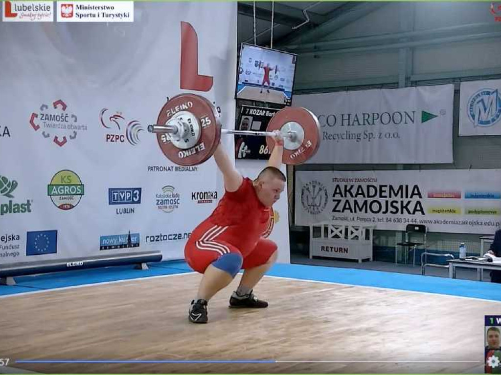 Ryszard Poznański z Unii Hrubieszów zdobył srebrny medal na OOM w podnoszeniu ciężarów! [ZDJĘCIA]