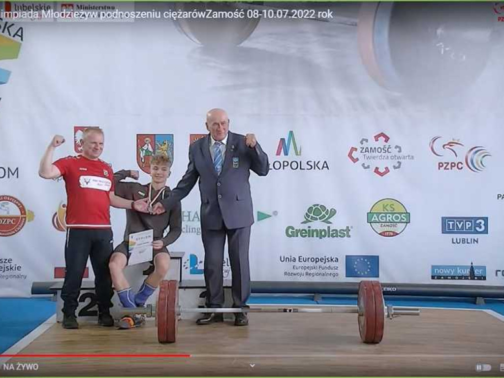 Ryszard Poznański z Unii Hrubieszów zdobył srebrny medal na OOM w podnoszeniu ciężarów! [ZDJĘCIA]