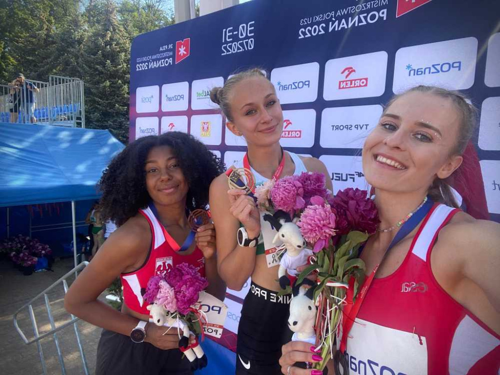 Trzy medale Karoliny Gajewskiej podczas Młodzieżowych Mistrzostwach Polski w lekkiej atletyce! [ZDJĘCIA]