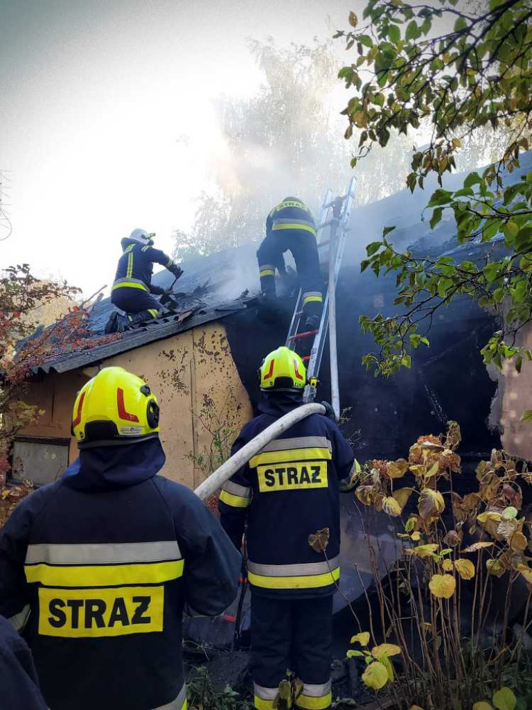 Pożar domu w Kułakowicach Drugich [ZDJĘCIA]