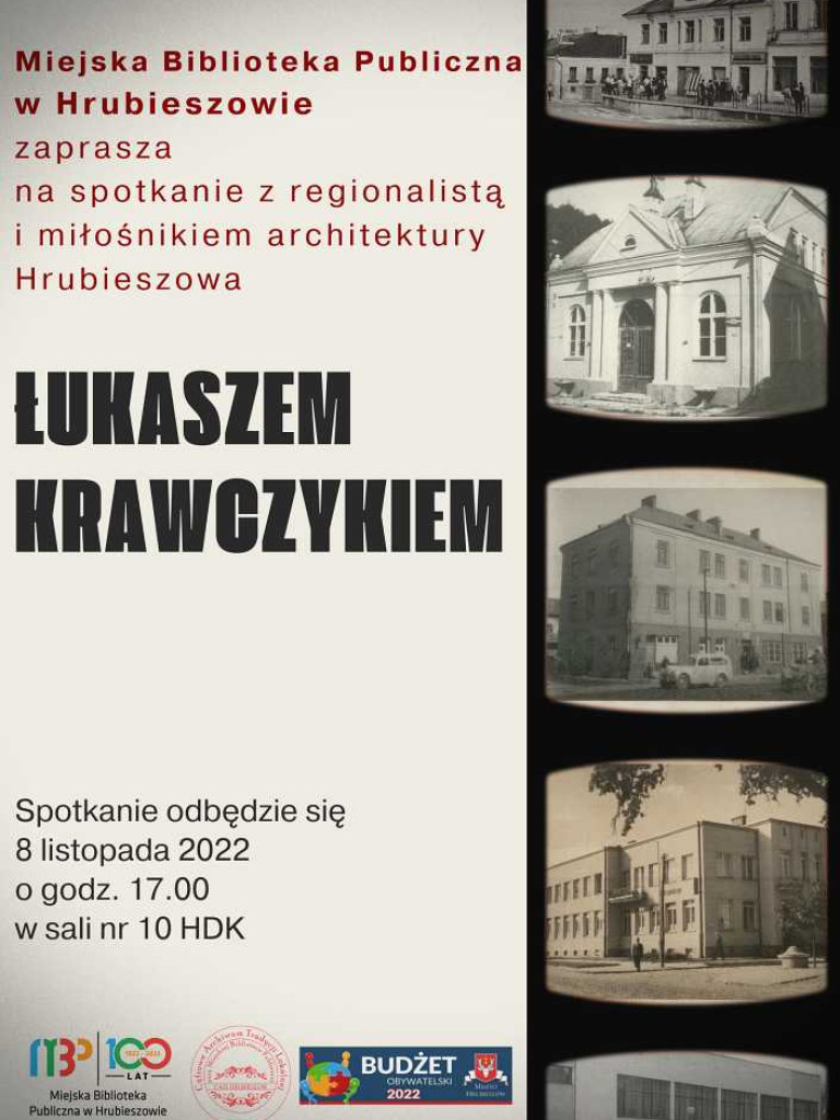 Hrubieszów: Zapraszamy na spotkanie z Łukaszem Krawczykiem