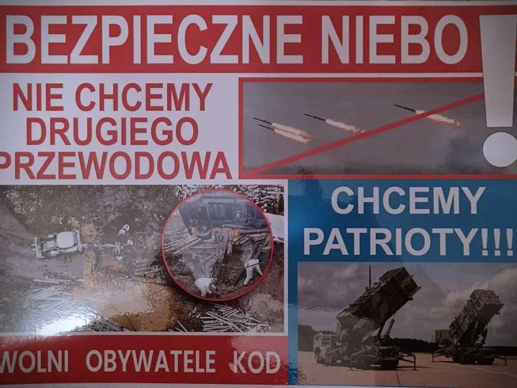 Hrubieszów: Pikieta w sprawie bezpiecznego nieba [ZDJĘCIA]