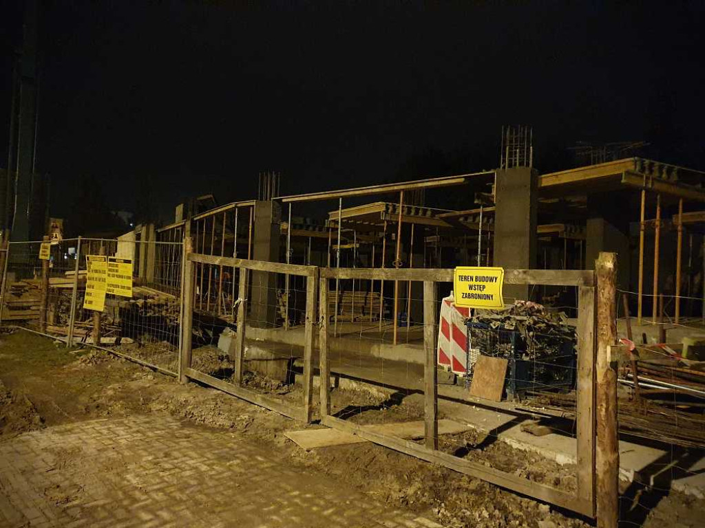Hrubieszów: Budowa nocą... [ZDJĘCIA]