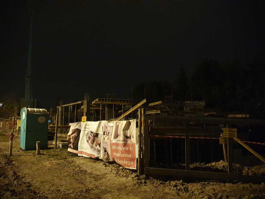 Hrubieszów: Budowa nocą... [ZDJĘCIA]