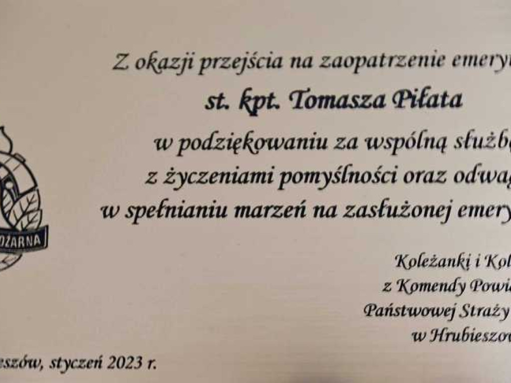 Hrubieszów: Przeszli na emeryturę [ZDJĘCIA]