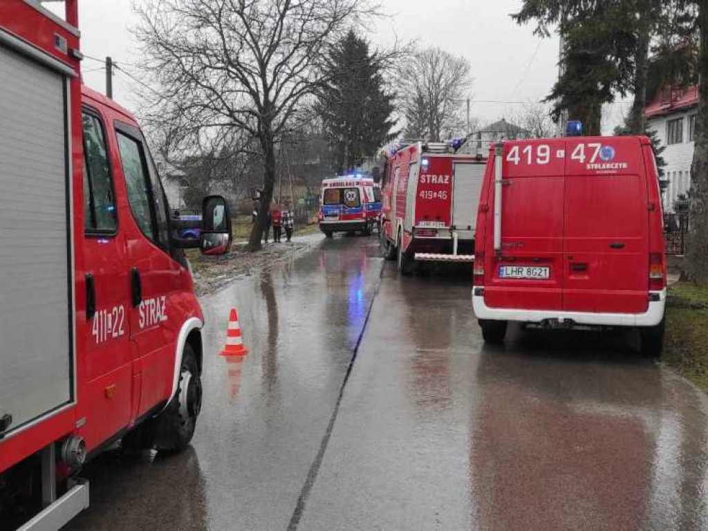 Wypadek i dachowanie w Mołodiatyczach [ZDJĘCIA]