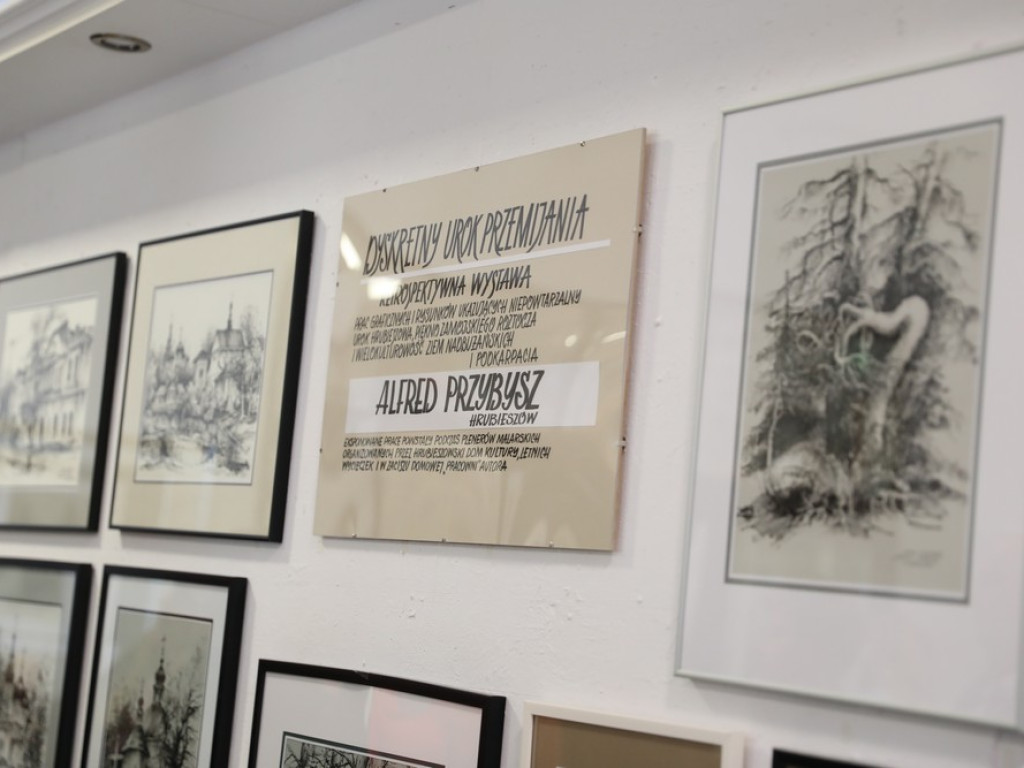 Hrubieszów: Dyskretny urok przemijania... Wernisaż wystawy Alfreda Przybysza [ZDJĘCIA]