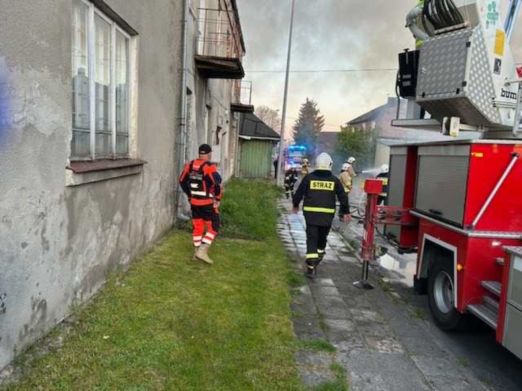 Hrubieszów: Pożar na ulicy Górnej [ZDJĘCIA, WIDEO]