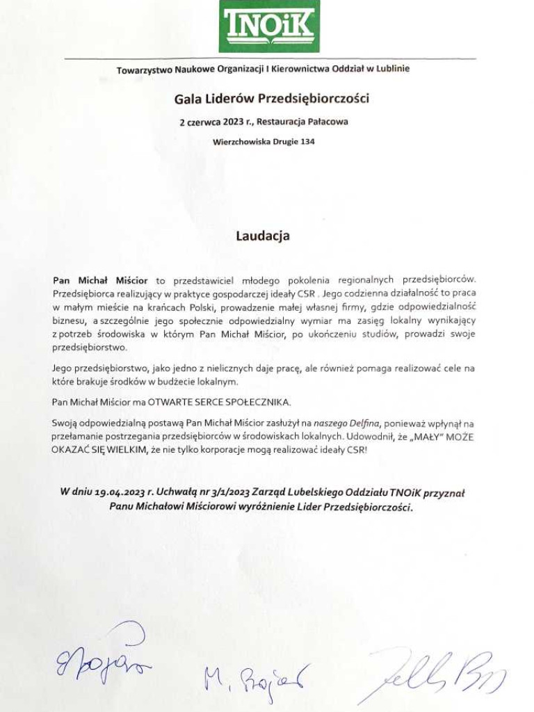 Delfin dla hrubieszowianina! [ZDJĘCIA]
