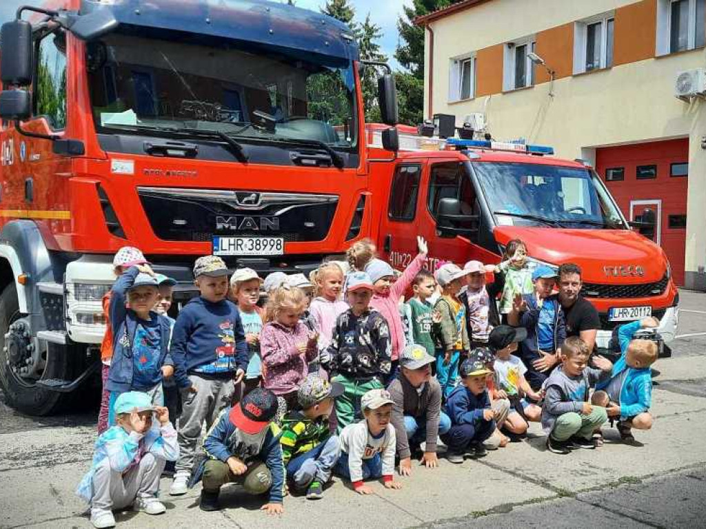 Hrubieszów: Przedszkolaki u strażaków [ZDJĘCIA]