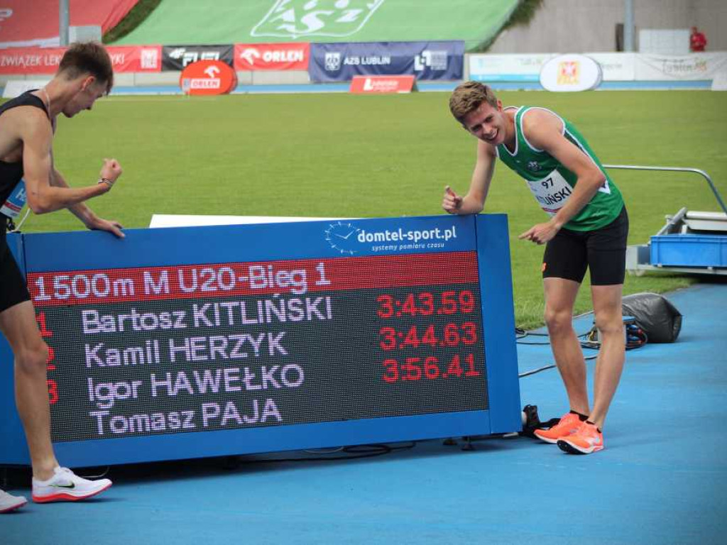 Dwa 8 miejsca lekkoatletów Unii Hrubieszów na Mistrzostwach Polski Juniorów. Dwa złote medale Bartka Kitlińskiego! [ZDJĘCIA]