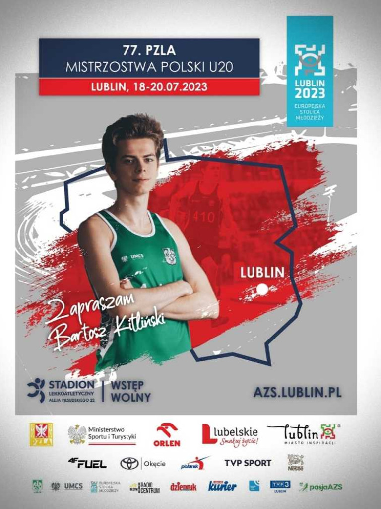 Dwa 8 miejsca lekkoatletów Unii Hrubieszów na Mistrzostwach Polski Juniorów. Dwa złote medale Bartka Kitlińskiego! [ZDJĘCIA]