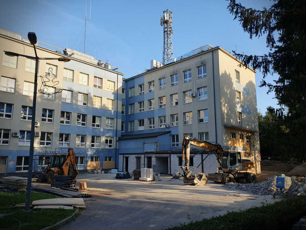 Hrubieszów: Trwa rozbudowa izby przyjęć [ZDJĘCIA]