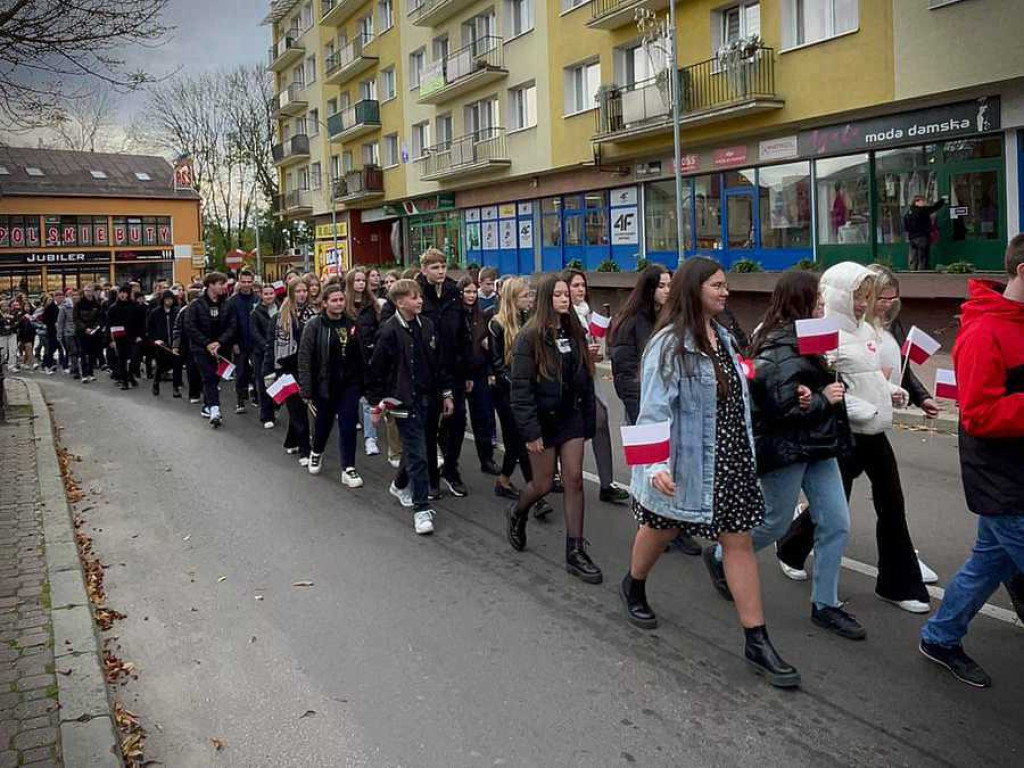 Marsz Niepodległości w Hrubieszowie [ZDJĘCIA, WIDEO]