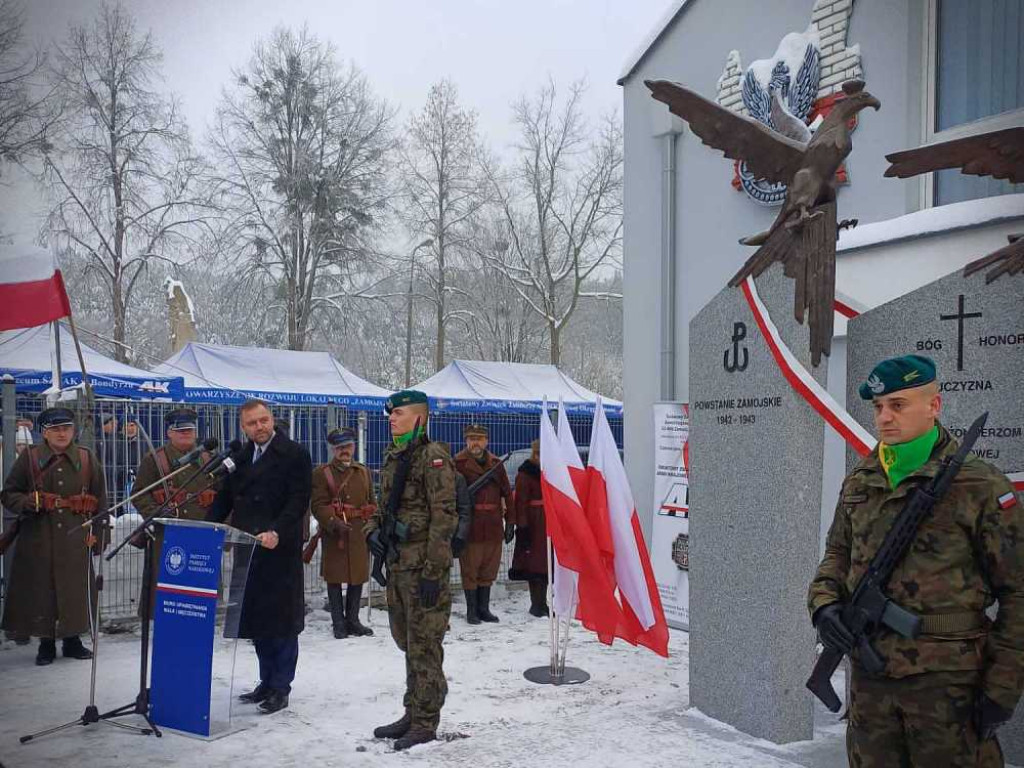 Odsłonięcie Pomnika Powstania Zamojskiego [ZDJĘCIA]