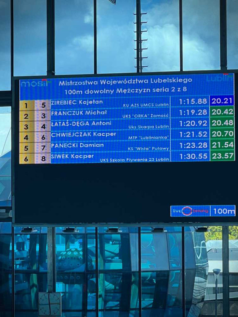 Kajetan Zirebiec 4 w województwie! Hrubieszowska nadzieja pływacka [ZDJĘCIA]