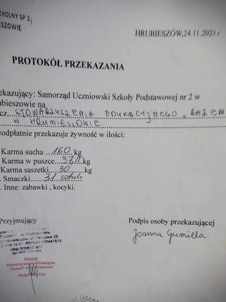 Hrubieszów: Pełna miska dla schroniska [ZDJĘCIA]