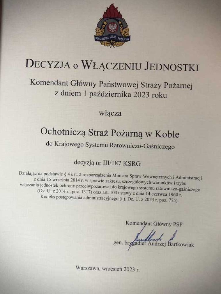 Hrubieszów: Kolejne OSP włączone do KSRG [ZDJĘCIA]
