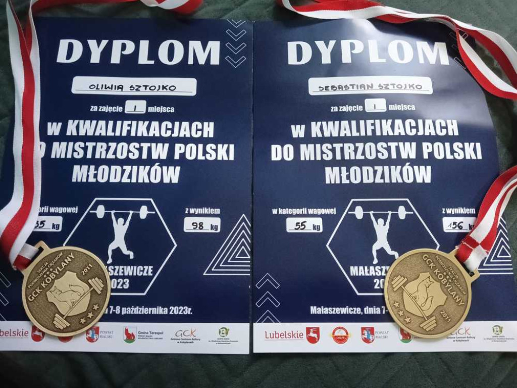 Osiągnięcia sekcji podnoszenia ciężarów MKS Unia Hrubieszów w 2023 roku