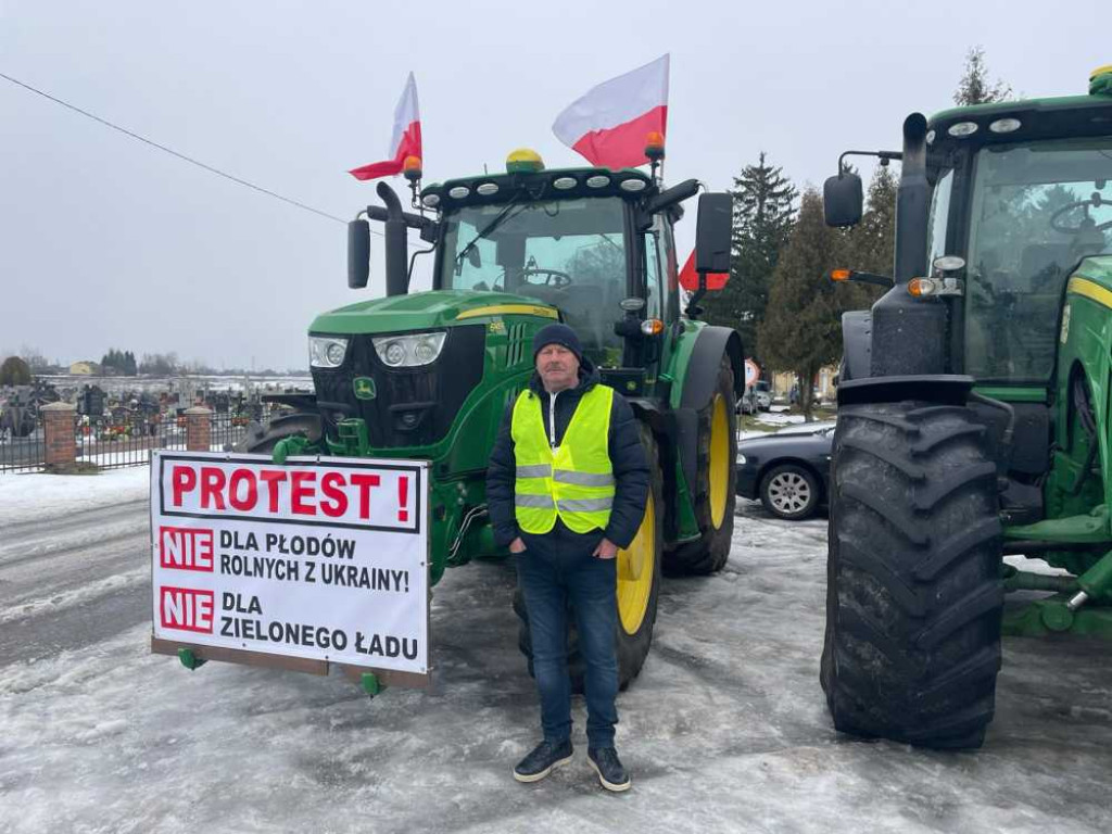 Protest rolników w Hrubieszowie [ZDJĘCIA]