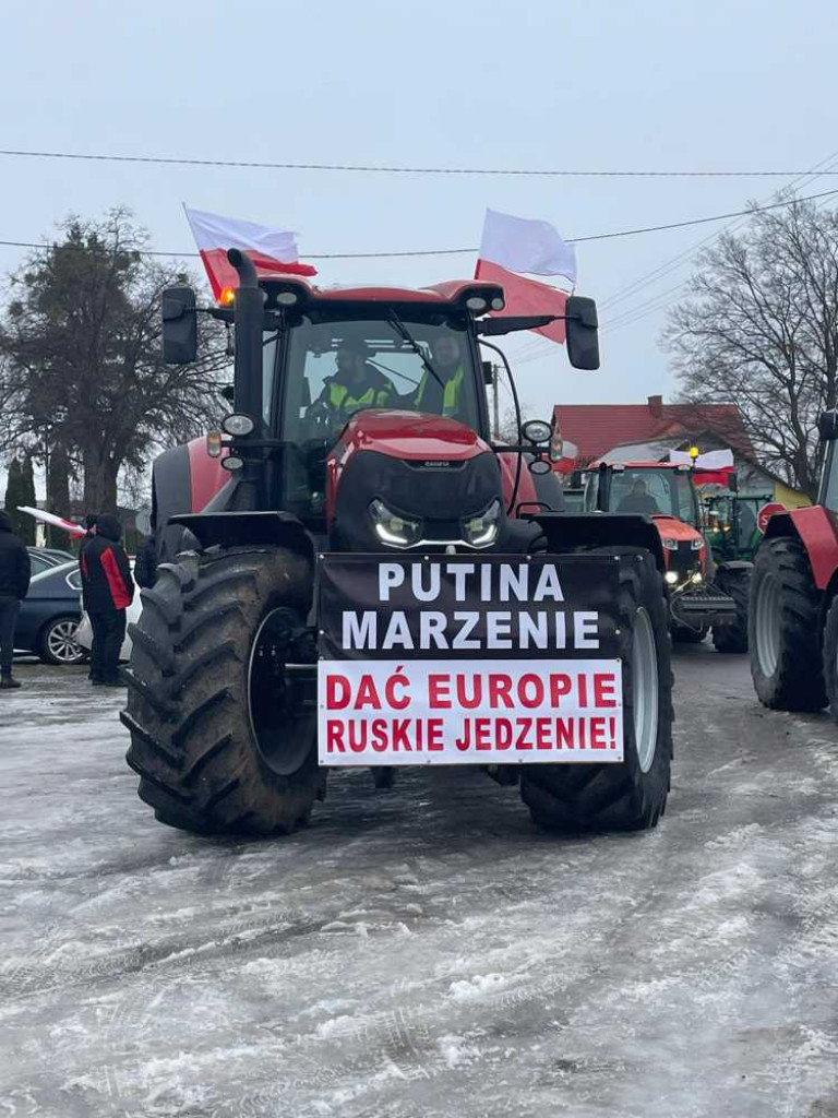 Protest rolników w Hrubieszowie [ZDJĘCIA]