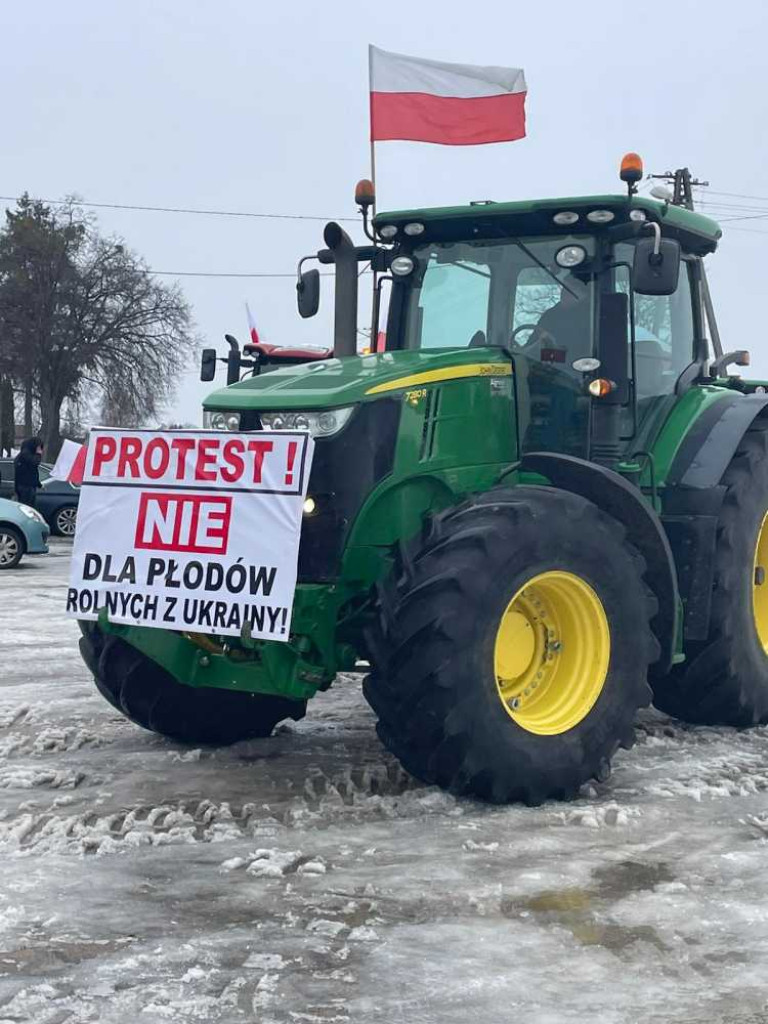 Protest rolników w Hrubieszowie [ZDJĘCIA]