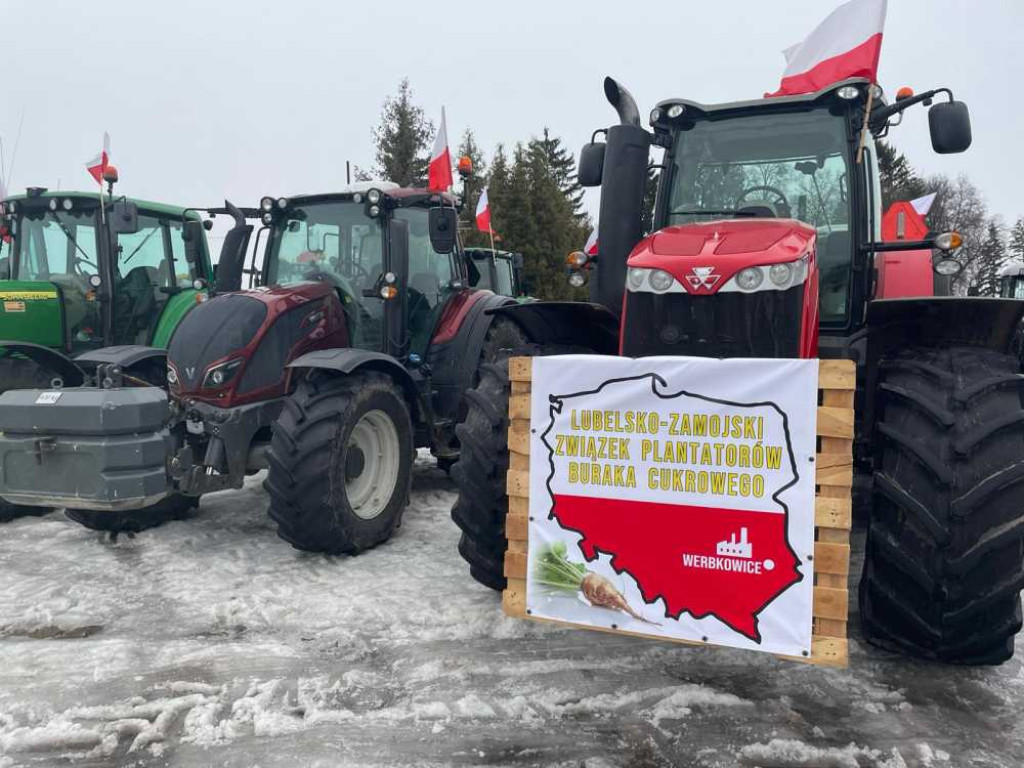 Protest rolników w Hrubieszowie [ZDJĘCIA]