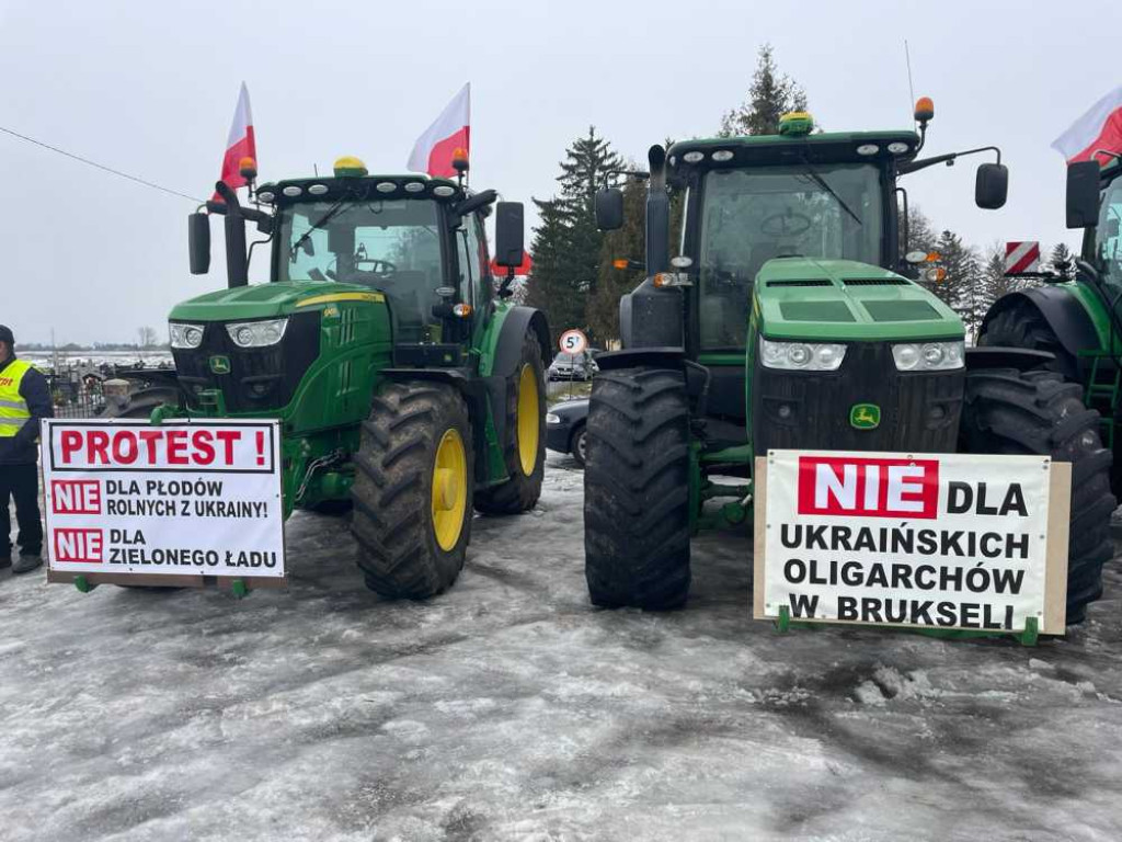 Protest rolników w Hrubieszowie [ZDJĘCIA]