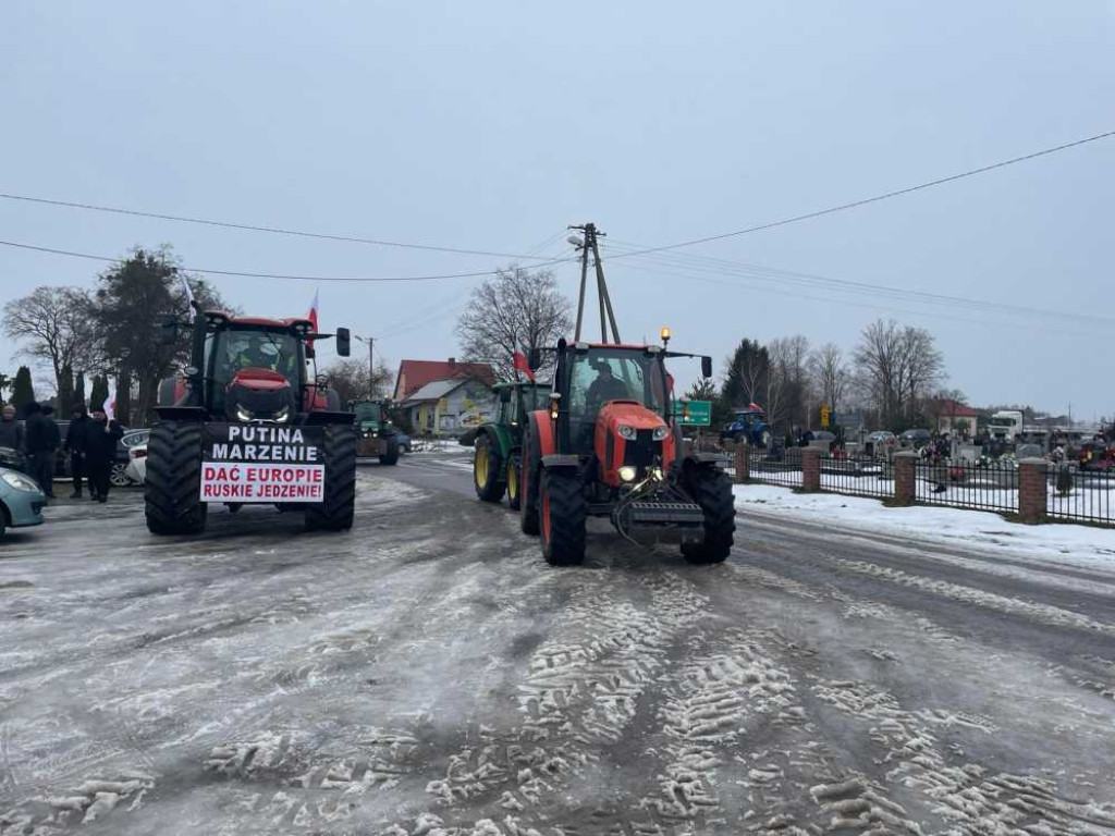 Protest rolników w Hrubieszowie [ZDJĘCIA]