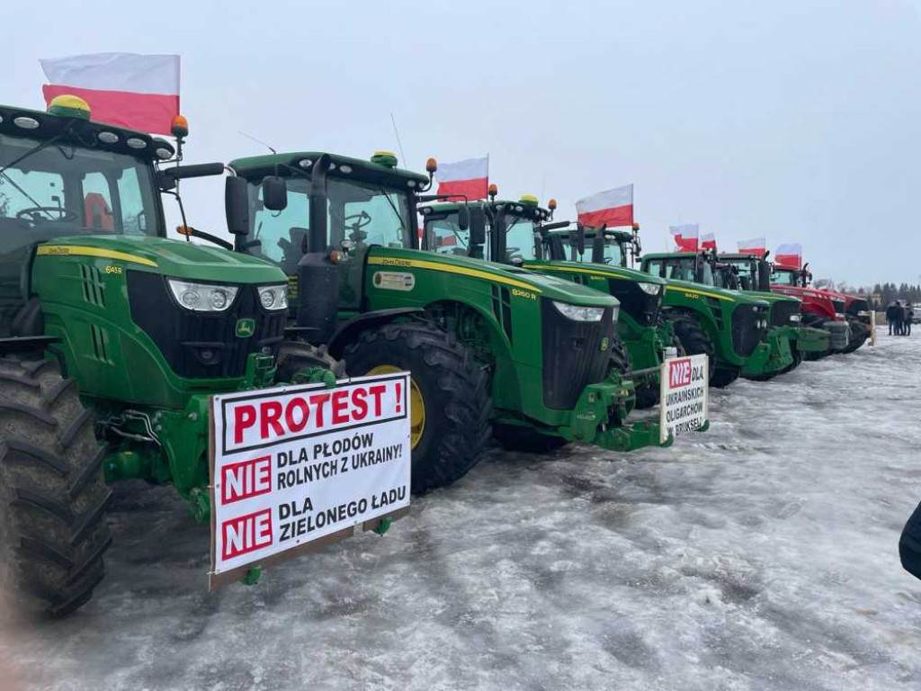 Protest rolników w Hrubieszowie [ZDJĘCIA]