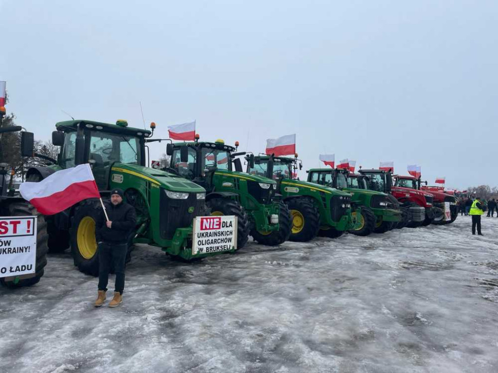 Protest rolników w Hrubieszowie [ZDJĘCIA]