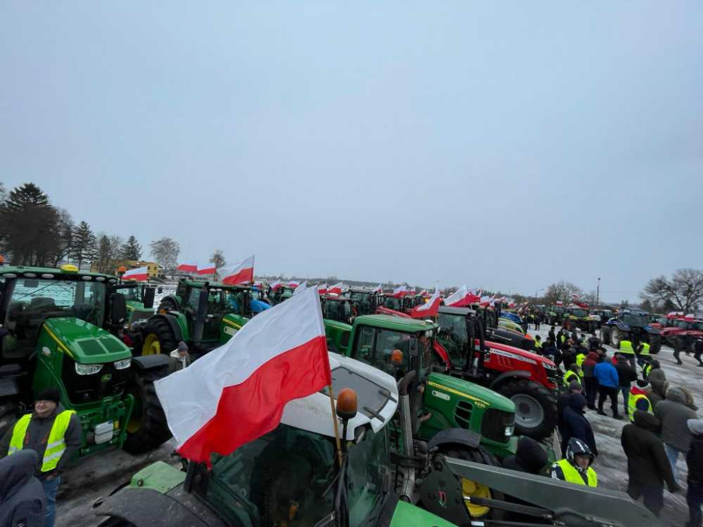 Protest rolników w Hrubieszowie [ZDJĘCIA]