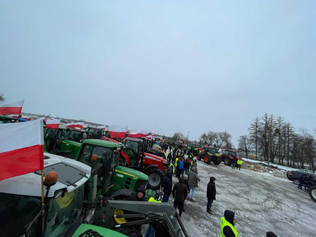 Protest rolników w Hrubieszowie [ZDJĘCIA]
