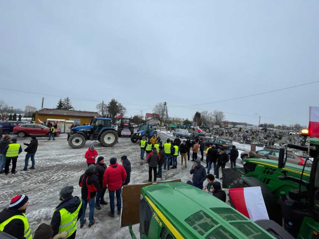 Protest rolników w Hrubieszowie [ZDJĘCIA]