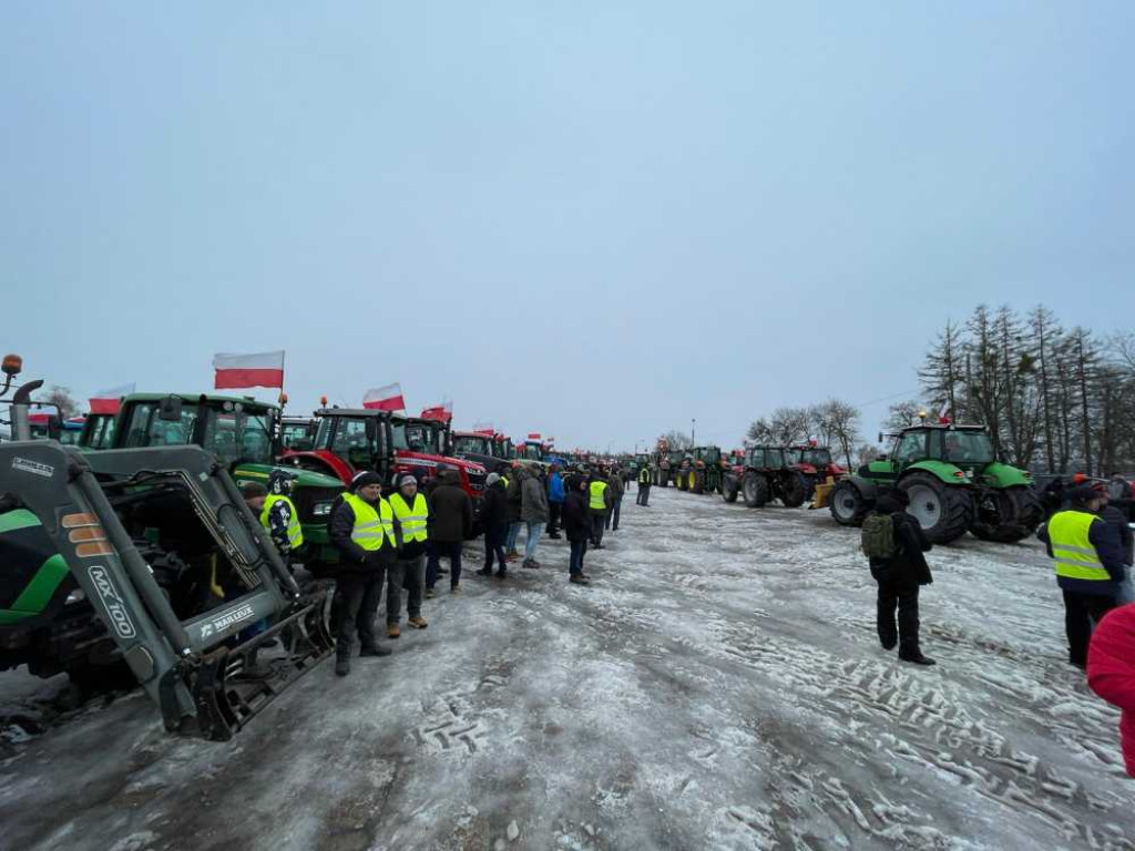 Protest rolników w Hrubieszowie [ZDJĘCIA]