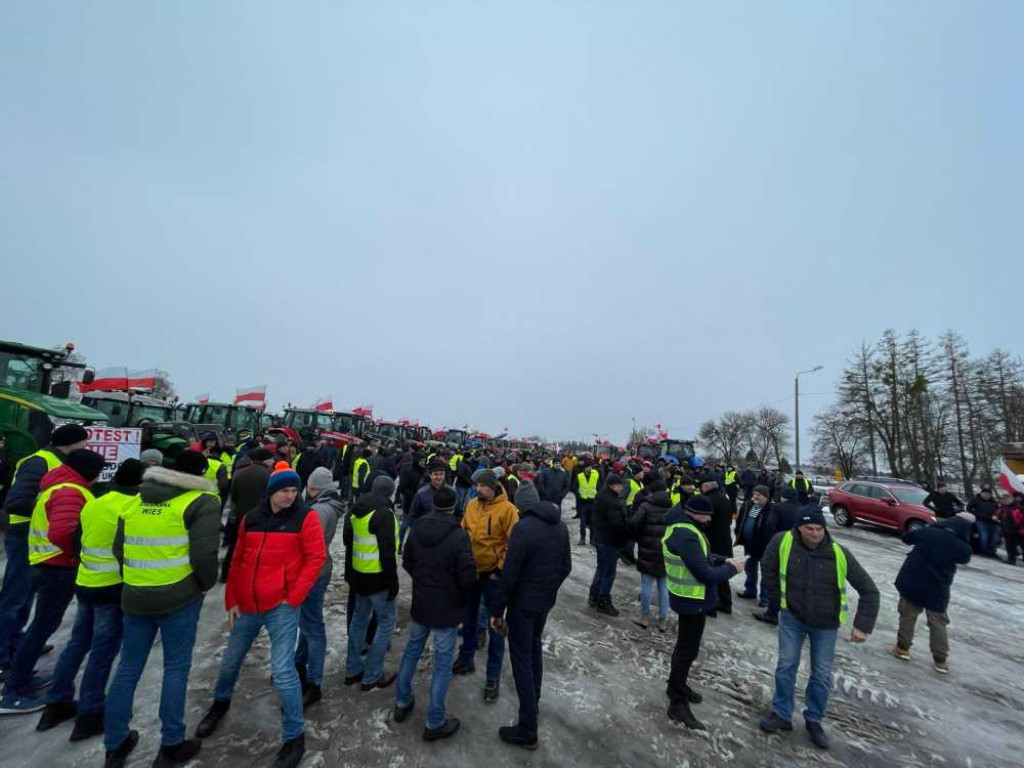 Protest rolników w Hrubieszowie [ZDJĘCIA]