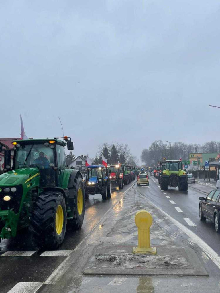 Protest rolników w Hrubieszowie [ZDJĘCIA]