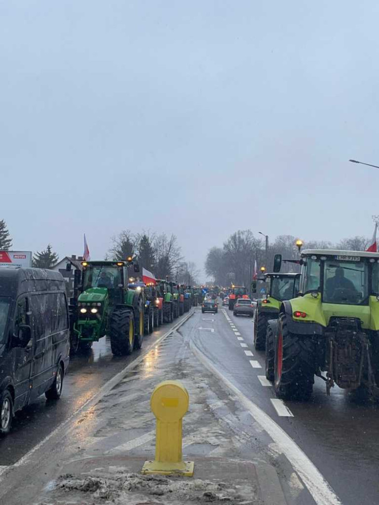 Protest rolników w Hrubieszowie [ZDJĘCIA]