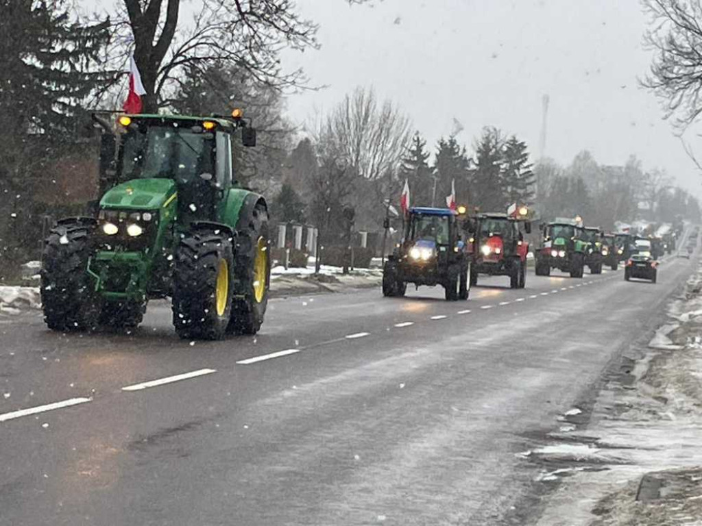 Protest rolników w Hrubieszowie [ZDJĘCIA]
